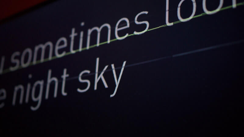 Do you sometimes look up into the night sky